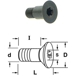 Boulon torx conique avec siège