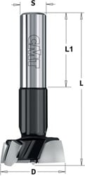 Mèches à façonner pour charnières D=15, droite