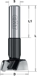 Cilinderkopboor D=20, rechts