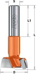 Mèches à façonner pour charnières D=15, gauche