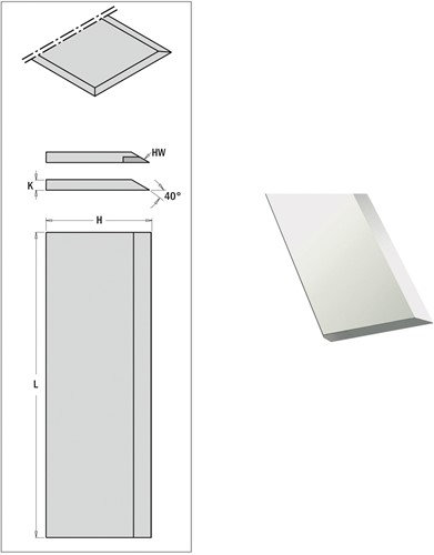 Schaafmes 18% 400x20x3 