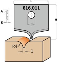Profielmes voor multiprofielfrees type 11