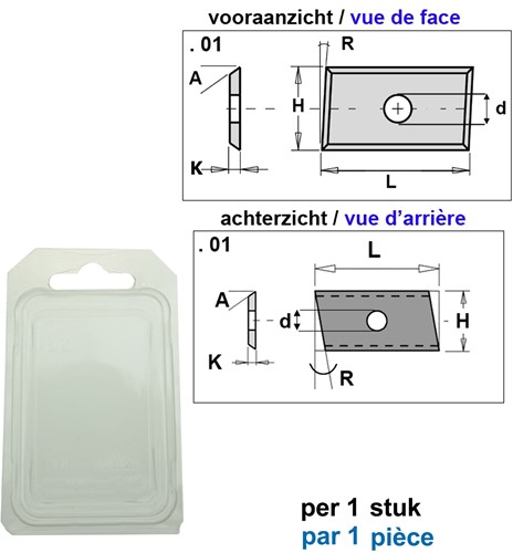 Schuin HWM mes (per 1 st.)
