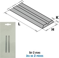 Standaard wpl reserve mes HV10 (2 stuks)