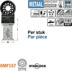 Multitoolzaagblad met fijne zaagsnede voor metaal, 30mm