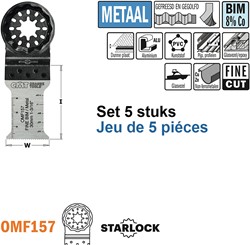 Multitoolzaagblad met fijne zaagsnede voor metaal, 30mm