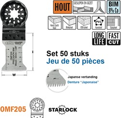 Multitoolzaagblad (Japanse vertanding) voor hout, 35mm