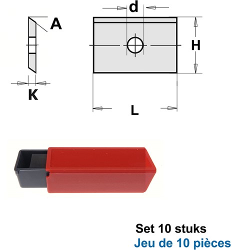 HWM wisselmessen Oertli-Systeem"(per 10 st.)"
