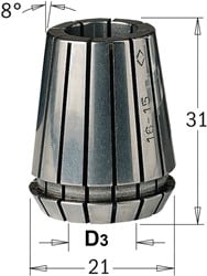 Precisie spantang ER20