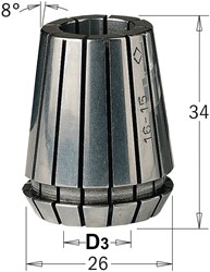 Precisie spantang ER25