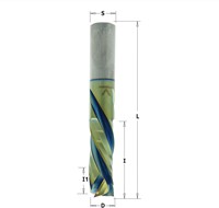 Positieve & negatieve spiraalfrees, HWM met coating