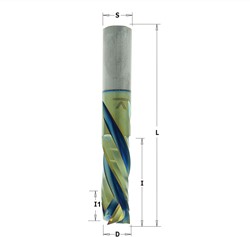 Positieve & negatieve spiraalfrees, HWM met coating